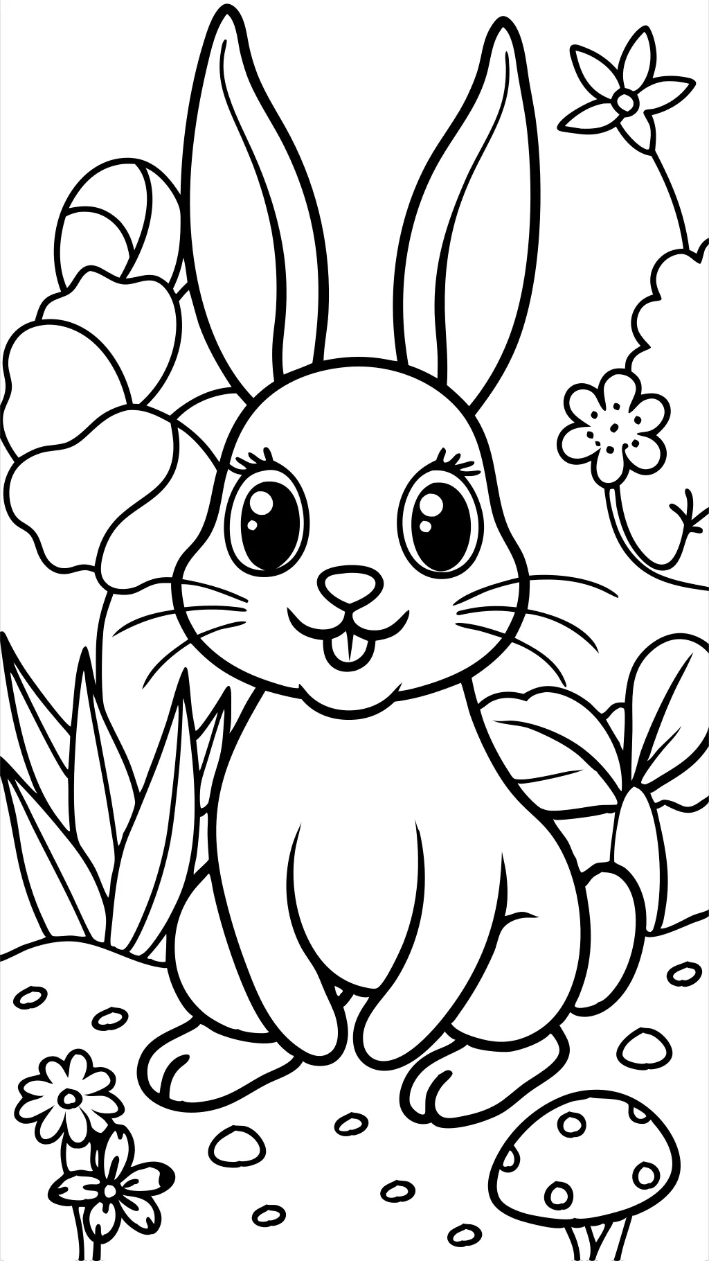 coloring pages of a bunny